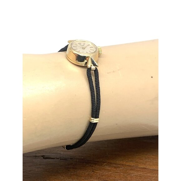 Rolex Orchid Women's Watch Vintage 9676 Cocktail 18k Gold Case Mechanical Petite - Picture 14 of 16